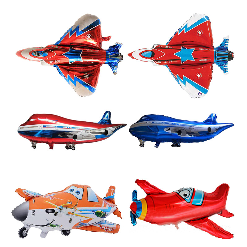 Lighting Mcqueen Birthday Decor - Flugzeug Auto Folie Helium Luftballons Bus