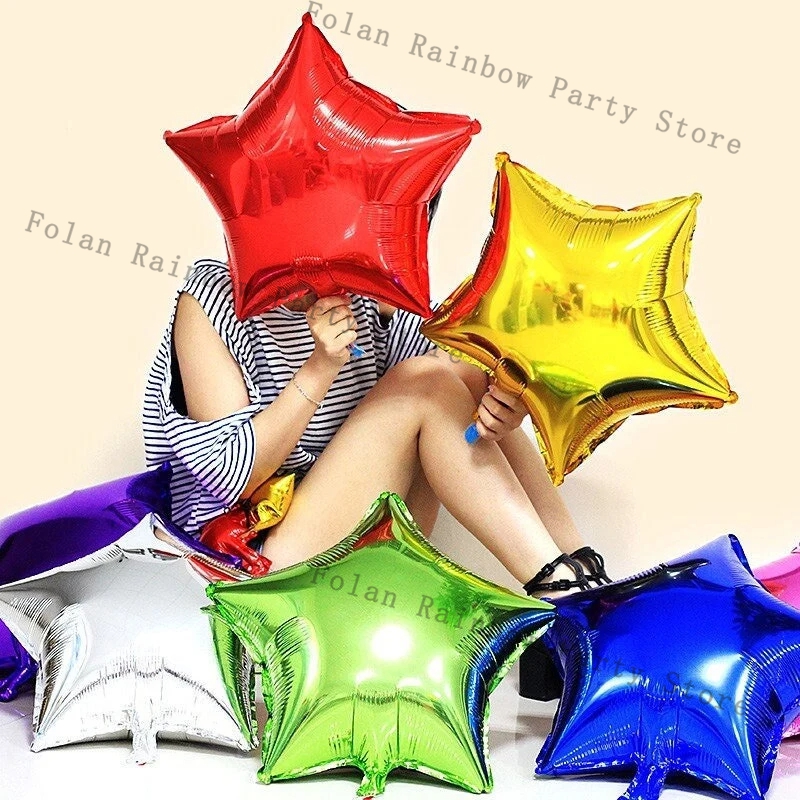 Lighting Mcqueen Birthday Decor - 18 Zoll sternförmige Folienballons Geburtstag Hochzeit