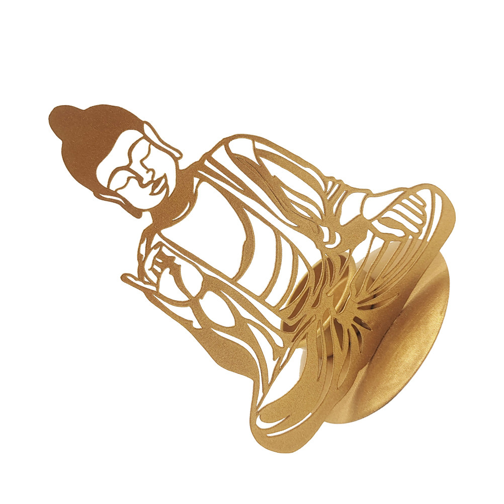 Office Lighting Decor - Dekorativer Buddha-Halter aus Eisen mit Stabiler
