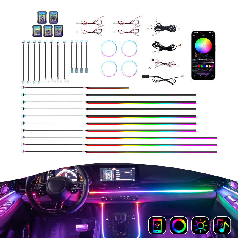 Ambient Led Strip - Meistverkauftes Auto-Ambientelicht-Set 18 in 1/10 in