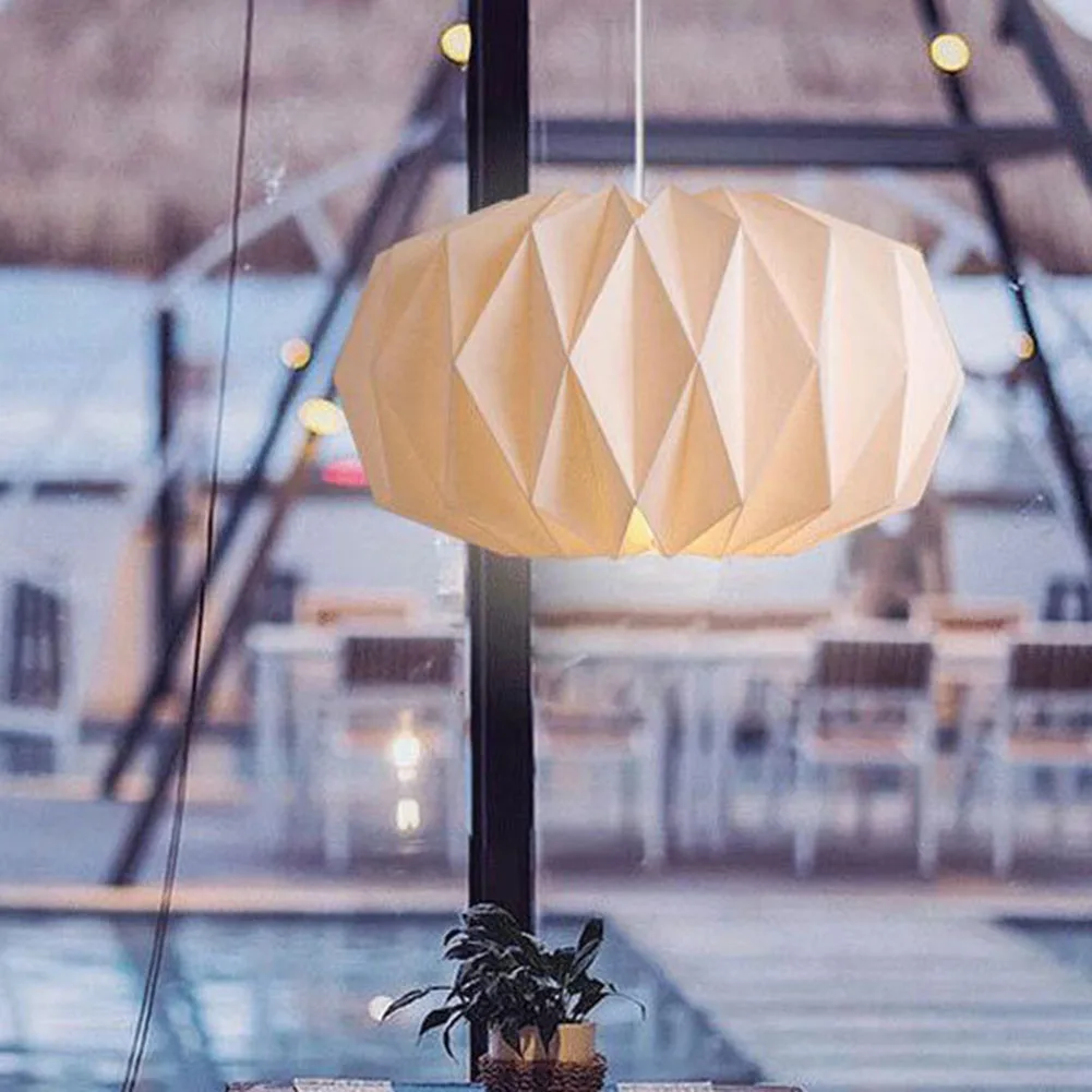 Geometric Lamp Shade - Papier laterne Schatten nordischen Stil faltbare