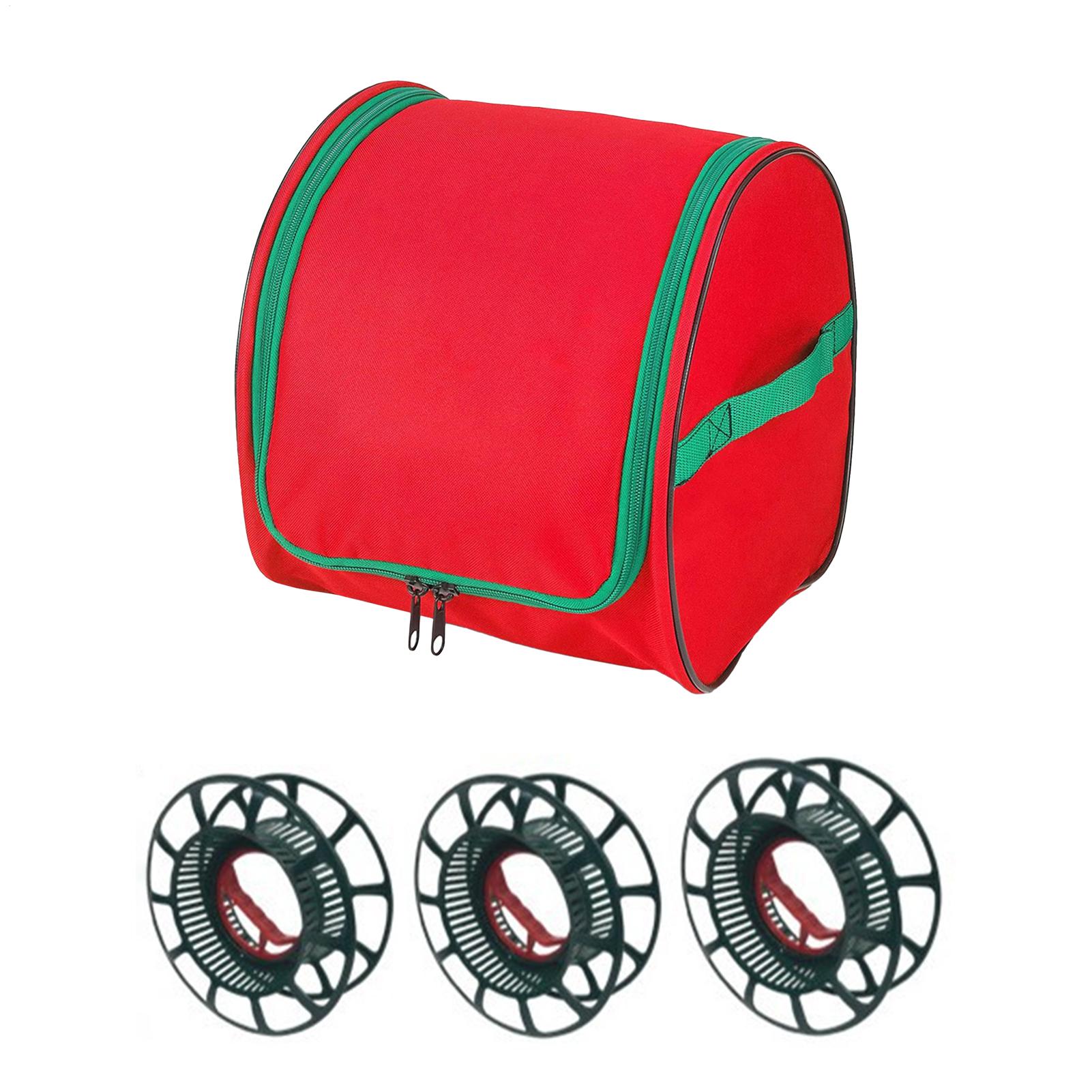 Decor Lighting Pack - Weihnachtsbeleuchtungs-Aufbewahrungstasche aus Oxford-Gewebe, reißfest, mit 3