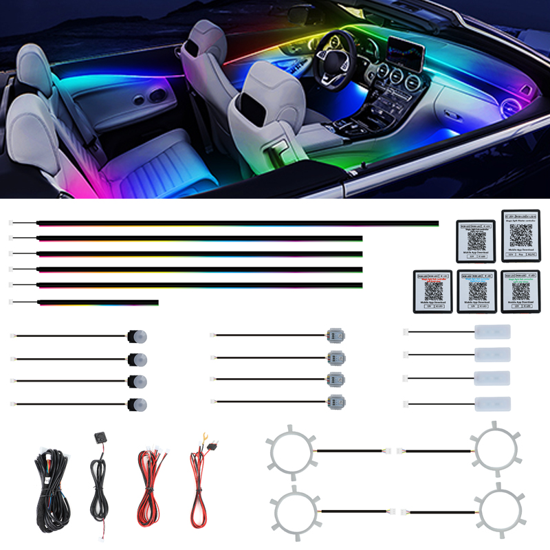 Ambient Led Strip - Willkommen: Individuelle Ambientebeleuchtung, einfache Installation, 22-in-1