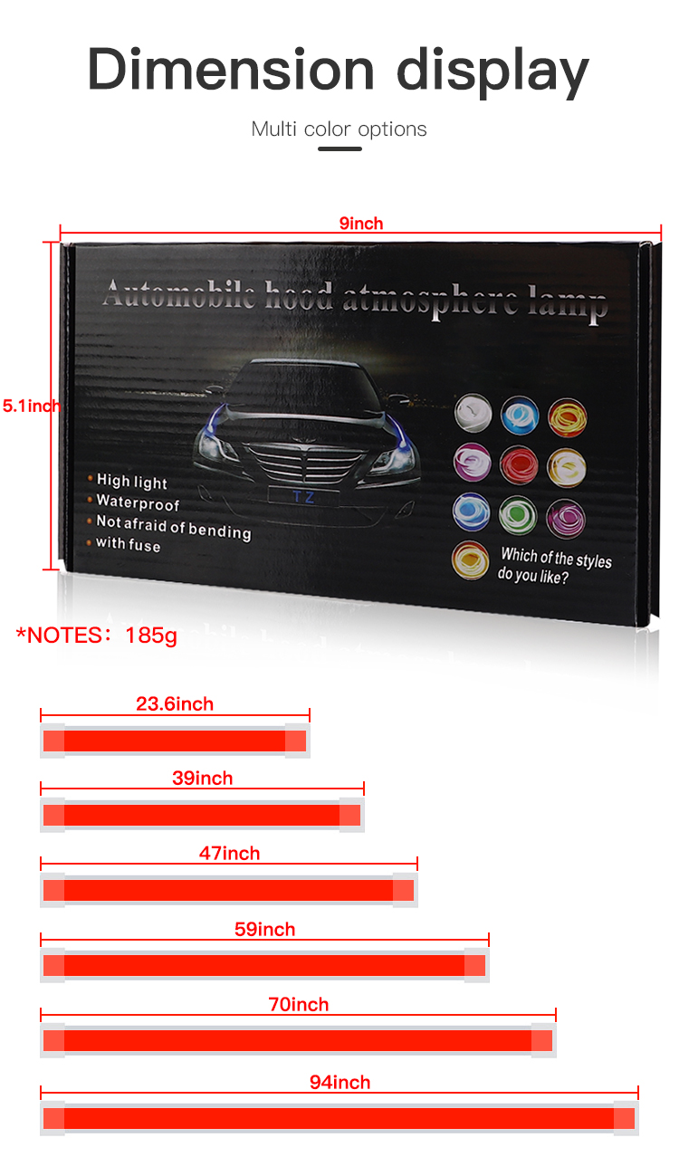 12V weiße Motorhaube Lichtleis – Ambient Led Strip Bewertung und Preis
