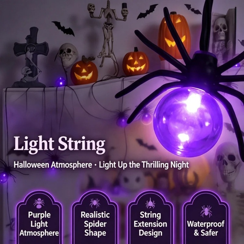 Batteriebetriebene Spinnen-LED – Lighting Decor Outdoor Bewertung und Preis