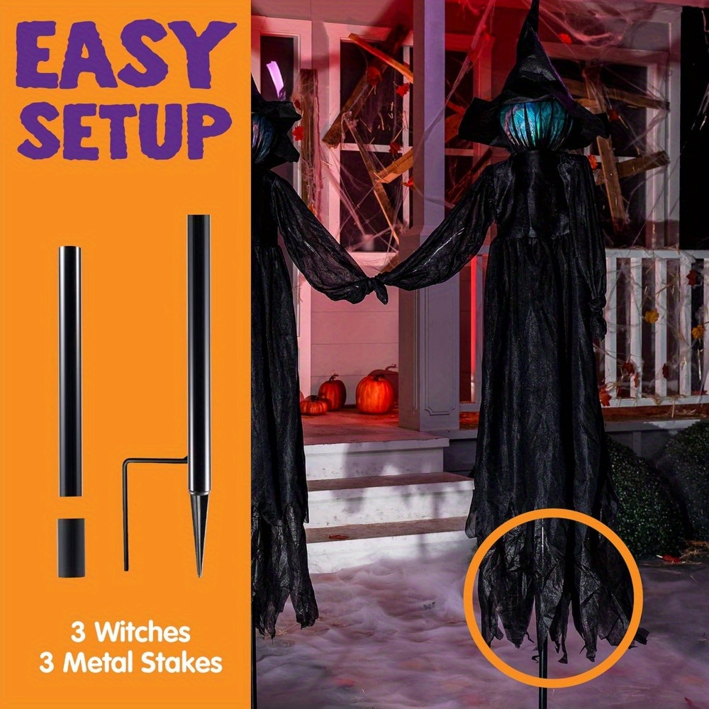 3er-Pack 51'' Halloween-Hexend – Decor Lighting Pack Bewertung und Preis