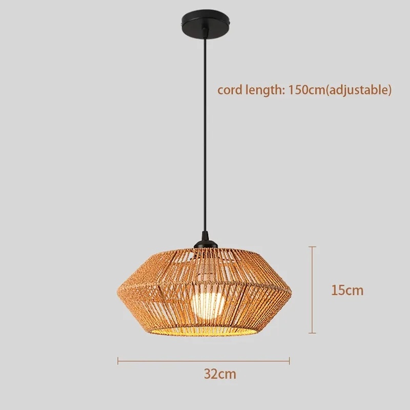 Boho Rattan Geflochtene Pendel – Geometric Lamp Shade Bewertung und Preis