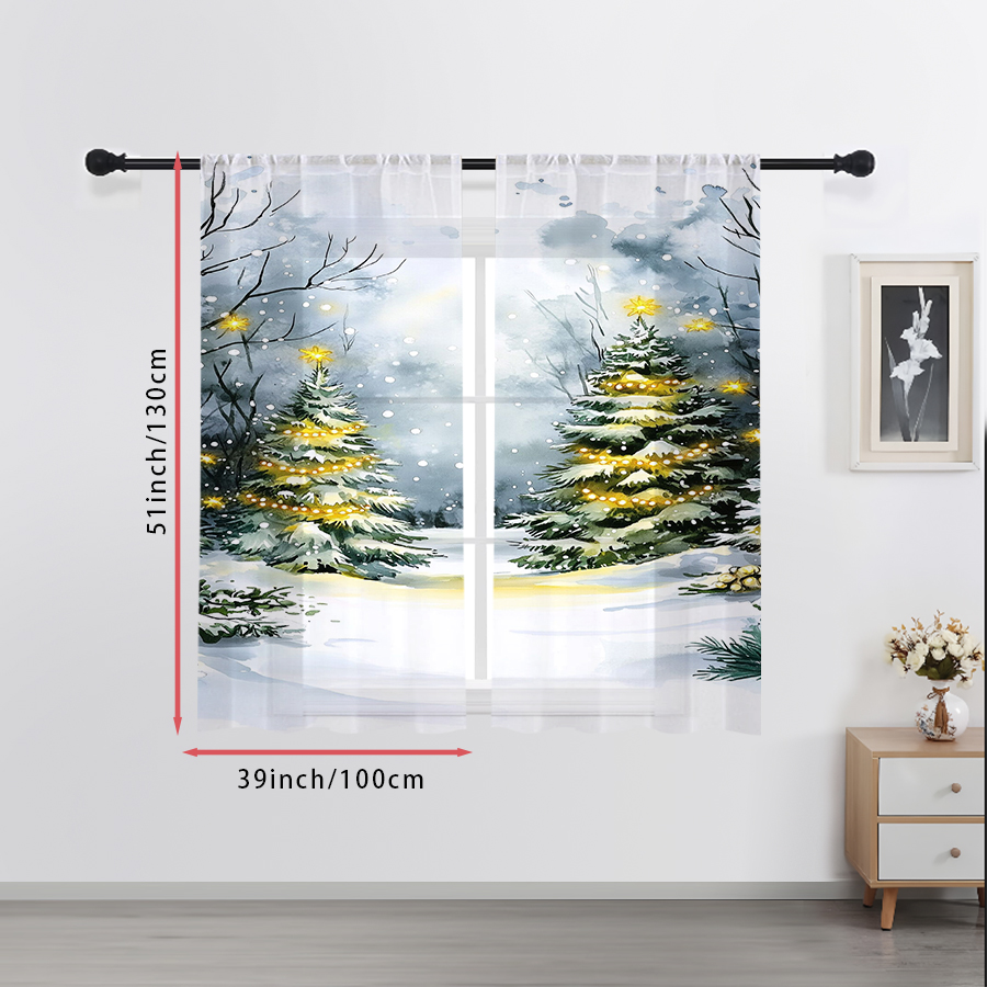 2 Stück transparente Vorhänge  – Office Lighting Decor Bewertung und Preis