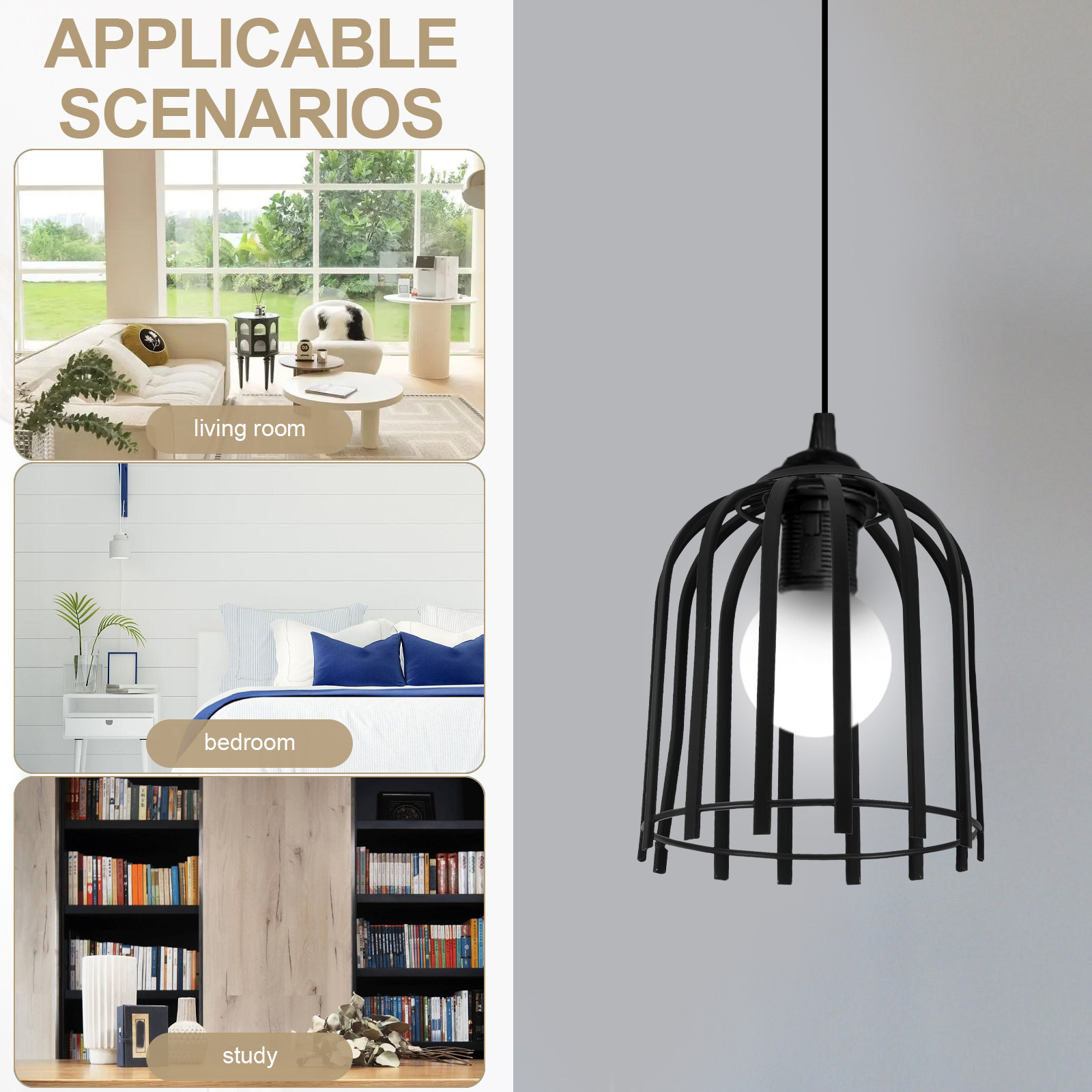 1 Stück Eisen-Draht-Pendelleuc – Geometric Lamp Shade Bewertung und Preis
