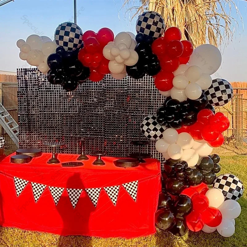 123 Stück Rennwagen-Geburtstag – Lighting Mcqueen Birthday Decor Bewertung und Preis