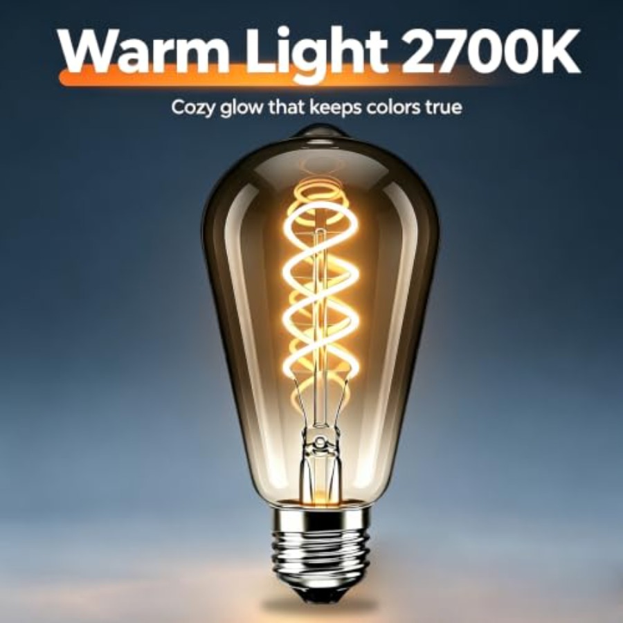 4er-Pack ST64 LED Edison-Glühb – Vintage Lighting Decor Bewertung und Preis