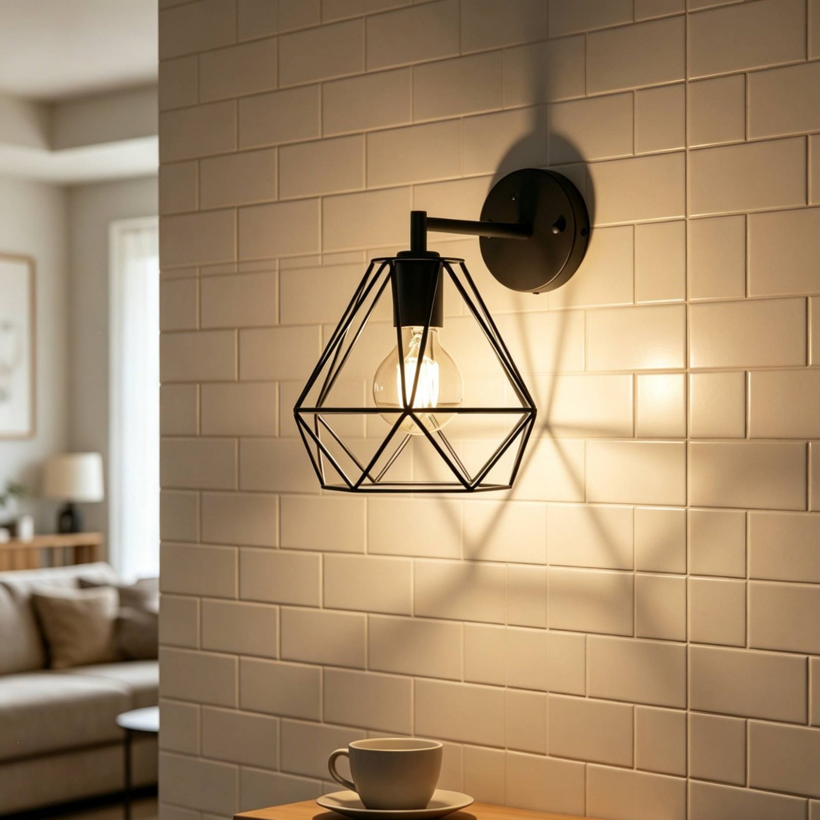 Diamantförmiger Lampenschirm M – Geometric Lamp Shade Bewertung und Preis